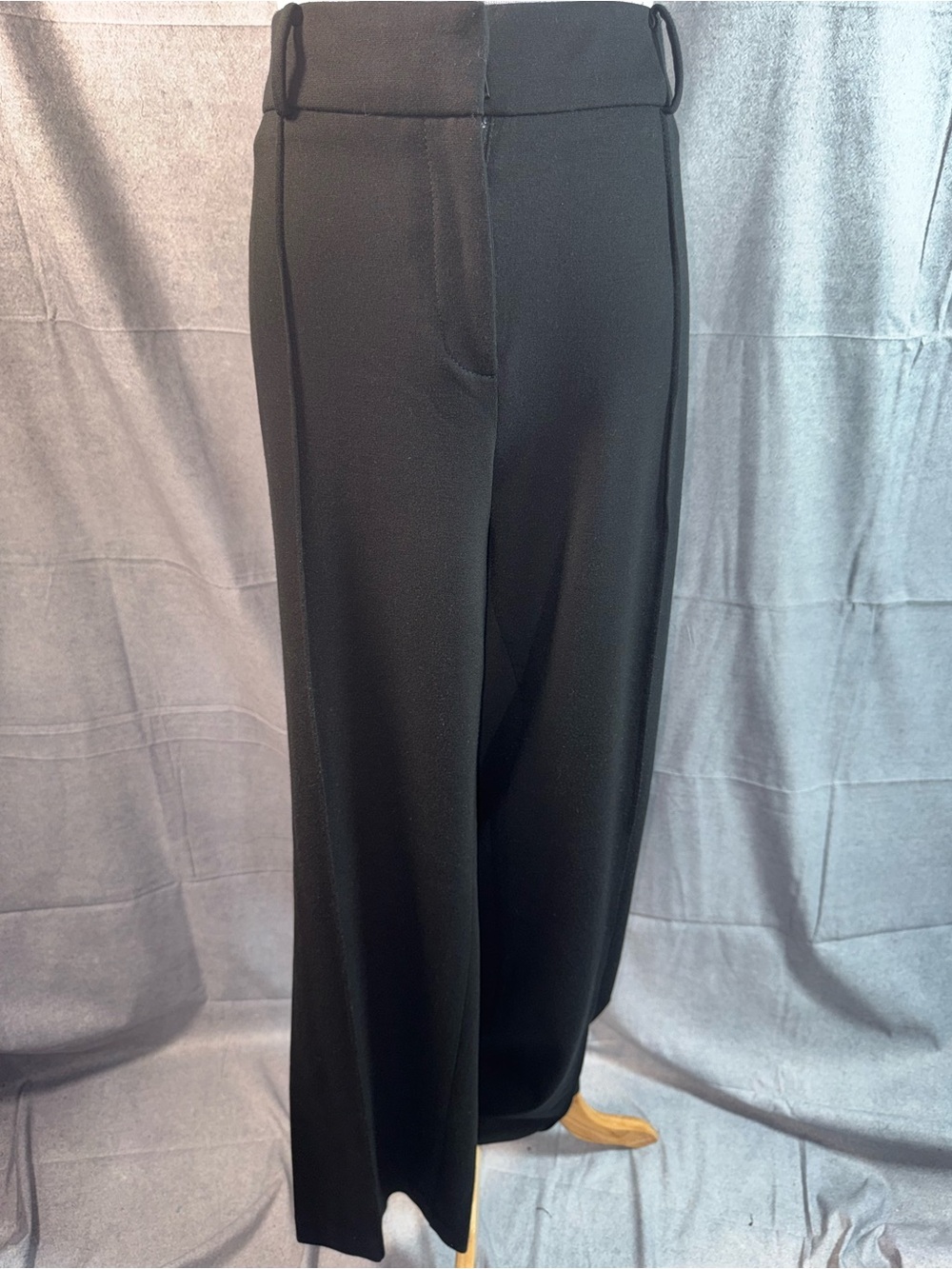 2290-Liz Claiborne Black Wide-Leg Trousers